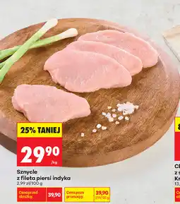 Biedronka Sznycle z fileta piersi indyka oferta