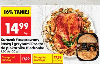 Biedronka Kurczak faszerowany kaszą i grzybami Prosto do piekarnika Biedronka oferta