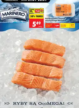 Biedronka Porcje z fileta z łososia atlantyckiego Marinero oferta