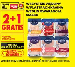 Biedronka Wszystkie wędliny w plastrach Kraina Wędlin Gwarancja Smaku oferta
