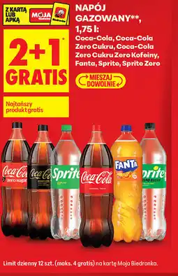 Biedronka Napój gazowany Coca-Cola, Fanta, Sprite oferta