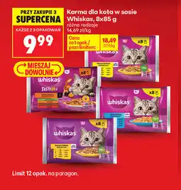 Biedronka Karma dla kota w sosie Whiskas oferta