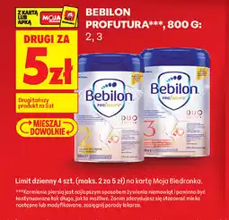 Biedronka Mleko Bebilon Profutura Duo Biotik 2, 3 oferta