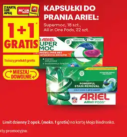 Biedronka Kapsułki do prania Ariel Supermoc / All in One Pods oferta