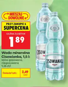 Biedronka Woda mineralna Cisowianka oferta