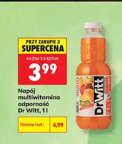 Biedronka Napój multiwitamina odporność Dr Witt oferta