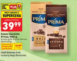 Biedronka Kawa ziarnista Prima, 900 g: Aroma gold, Aroma intenso oferta