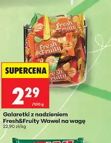 Biedronka Galaretki z nadzieniem Fresh&Fruity Wawel na wagę oferta