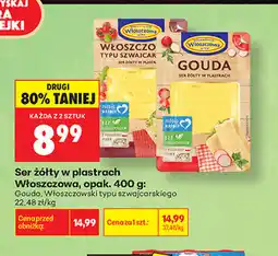 Biedronka Ser żółty w plastrach Włoszczowa, opak oferta