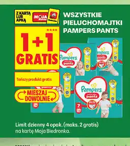 Biedronka Pieluchomajtki Pampers Pants oferta