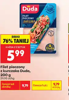 Biedronka Filet pieczony z kurczaka Duda oferta