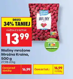 Biedronka Maliny mrożone Mroźna Kraina oferta