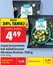 Biedronka Zupa jarzynowa lub kalafiorowa Mroźna Kraina oferta