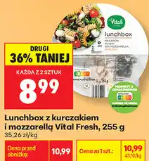 Biedronka Lunchbox z kurczakiem i mozzarellą Vital Fresh oferta