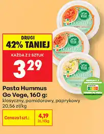 Biedronka Pasta Hummus Go Vege oferta