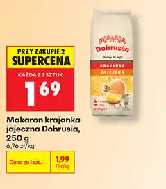 Biedronka Makaron krajanka jajeczna Dobrusia oferta