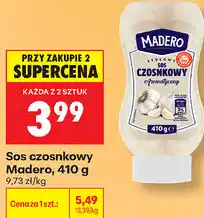 Biedronka Sos czosnkowy Madero oferta