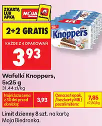 Biedronka Wafelki Knoppers oferta