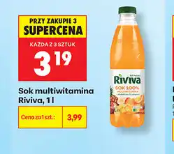 Biedronka Sok multiwitamina Riviva oferta