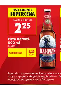Biedronka Piwo Jasne Harnaś Pełne oferta