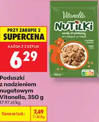 Biedronka Poduszki z nadzieniem nugatowym Nutildi Vitanella oferta