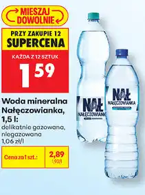 Biedronka Woda mineralna Nałęczowianka oferta