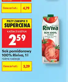 Biedronka Sok pomidorowy 100% Riviva oferta