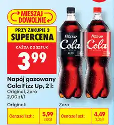 Biedronka Napój gazowany Cola Fizz Up Original, Zero oferta