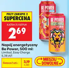 Biedronka Napój energetyczny Be Power oferta