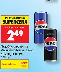 Biedronka Napój gazowany Pepsi lub Pepsi zero cukru oferta