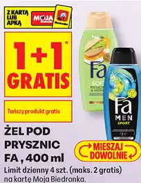 Biedronka Żel pod prysznic Fa oferta