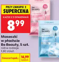 Biedronka Maseczki w płachcie Be Beauty, 5 szt oferta