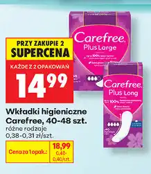 Biedronka Wkładki higieniczne Carefree oferta