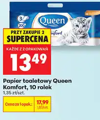 Biedronka Papier toaletowy Queen Komfort oferta