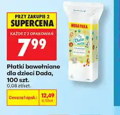 Biedronka Płatki bawełniane dla dzieci Dada, 100 szt oferta