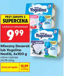 Biedronka Mleczny Deserek lub Yogolino Nestlé oferta