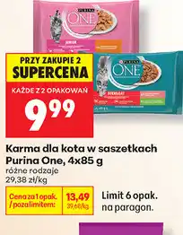 Biedronka Karma dla kota w saszetkach Purina One oferta