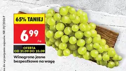 Biedronka Winogrona jasne bezpestkowe oferta