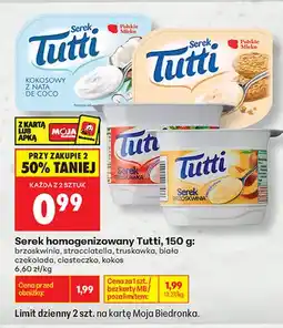 Biedronka Serek homogenizowany Tutti brzoskwinia oferta