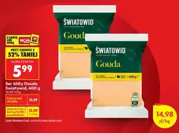 Biedronka Ser żółty gouda w kostce Światowid oferta