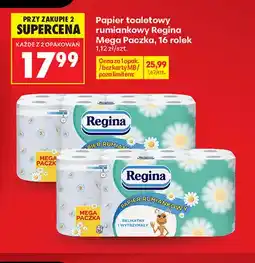 Biedronka Papier toaletowy rumiankowy Regina Mega Paczka 16-pak oferta