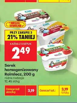 Biedronka Serek homogenizowany Rolmlecz czekoladowy oferta
