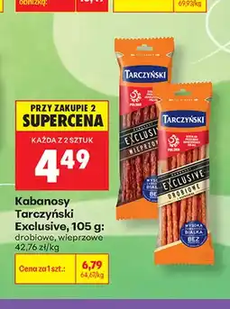 Biedronka Kabanosy Tarczyński Exclusive drobiowe oferta