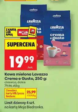 Biedronka Kawa mielona Lavazza Crema e Gusto Classico oferta