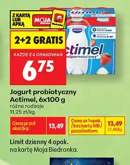 Biedronka Jogurt probiotyczny Actimel 6-pak oferta