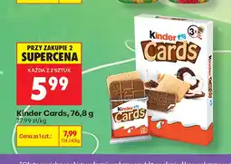 Biedronka Wafle Kinder Cards oferta