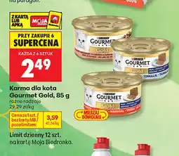 Biedronka Karma dla kota Gourmet Gold z kurczakiem i łososiem oferta