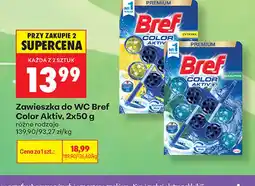 Biedronka Zawieszka do WC Bref Color Aktiv Cytryna 2-pak oferta