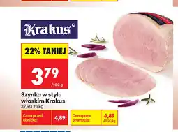 Biedronka Szynka w stylu włoskim Krakus oferta
