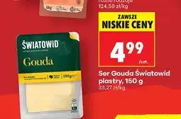 Biedronka Ser gouda w plastrach Światowid oferta